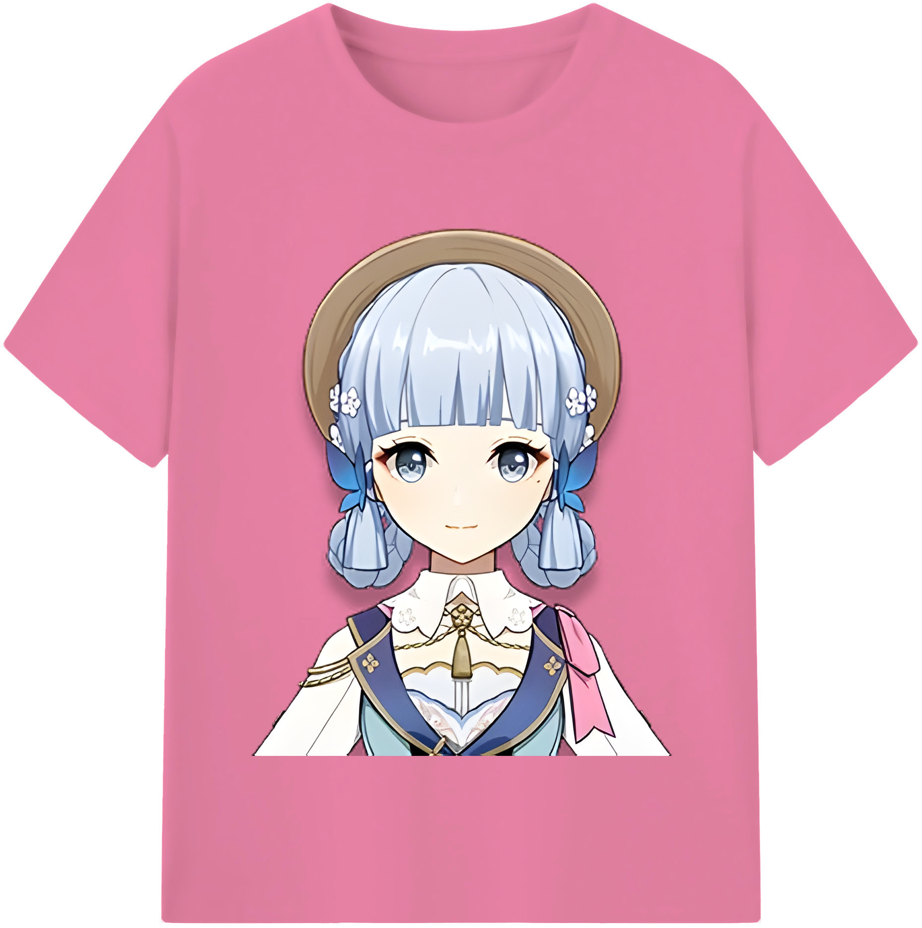 げんし神 神里綾華 神宮寺レン genshin Kamimiya Ren 綿100％半袖Tシャツ（フロントプリント）